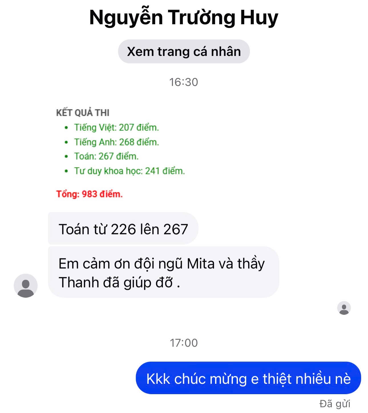 Feedback học viên 1